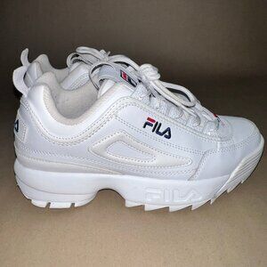 FILA DISRUPTOR II PREMIUM Women's Sneakers White 8.5